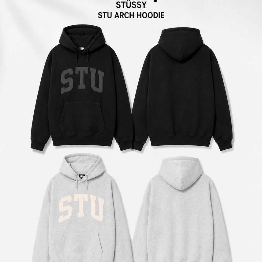 [BUNJANG] Stüssy Appliqué Hoodie / (정품 무료배송)스투시 아플리케 후드티