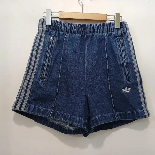 [BUNJANG] Adidas Denim Firebird Shorts Size S / 아디다스 데님 파이어버드  쇼츠 S