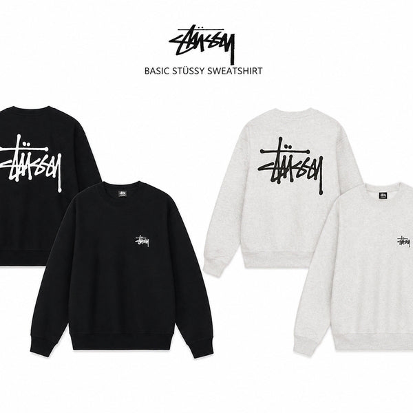 [BUNJANG] Stüssy Basic Crewneck Sweatshirt / (정품 무료배송)스투시 베이직 맨투맨