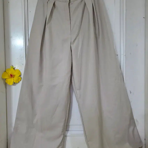 [BUNJANG] Autumn Wide Banding Slacks Trousers / 가을  고급스러운 디자인이쁜  슬렉스  와이드 밴딩  통바지  새상품