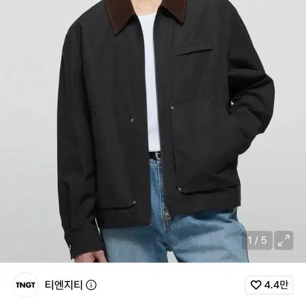 [BUNJANG] TNGT Oversized Work Jacket Black / TNGT 티엔지티 오버핏 워크자켓 7만원에 팝니다