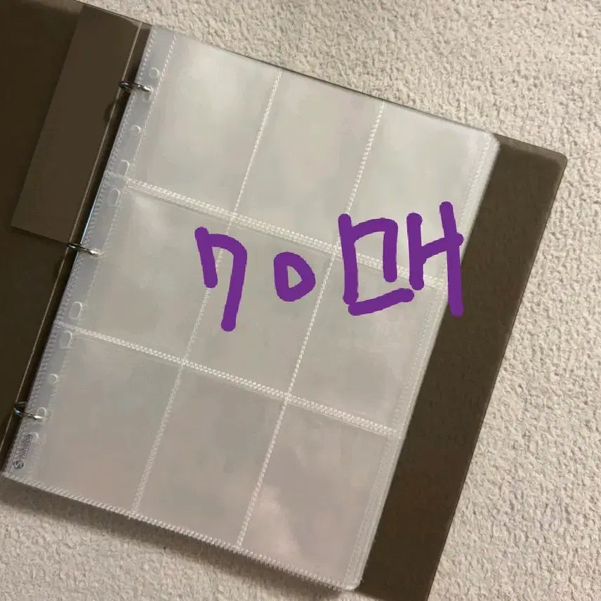 [BUNJANG] A4 Binder Refill Pages (Photocard Holder) - 70 Sheets Bundle with Binder / A4바인더 속지 9포켓 (포카용) 70장 일괄 바인더까지