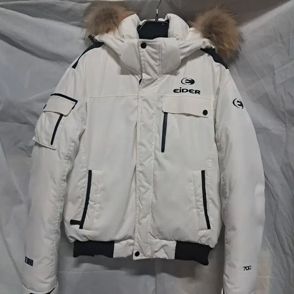 [BUNJANG] Eider Stuki Goose Down White Short Padding / 아이더 스투키 구스다운 화이트 숏패딩