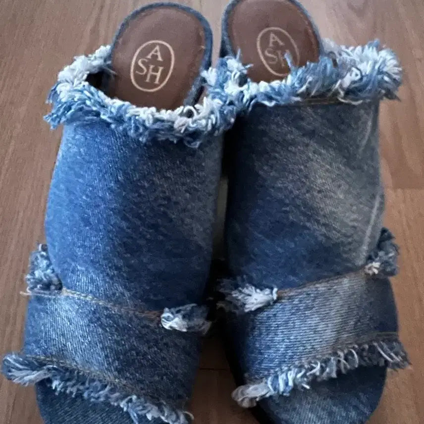 [BUNJANG] ASH Blue Denim Mules Slippers / ASH 청 데님 뮬 슬리퍼
