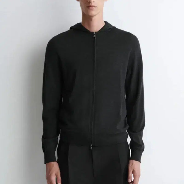 [BUNJANG] COS Merino Wool Zip-Up Hoodie / COS 코스 메리노 울 집업후디