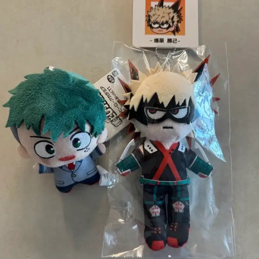 [BUNJANG] My Hero Academia Bakugo & Jiro Chibi Plush Set / 나히아 히로아카 바쿠고 지로리 인형 미도리야 치비구루미