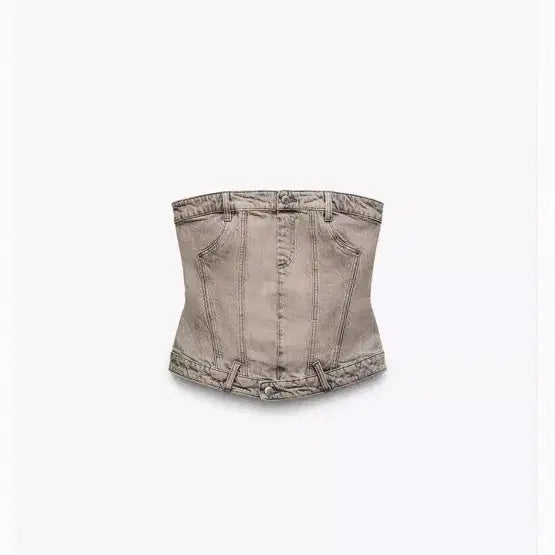[BUNJANG] ZARA Denim Corset Tank Top / 자라 데님 탱크탑