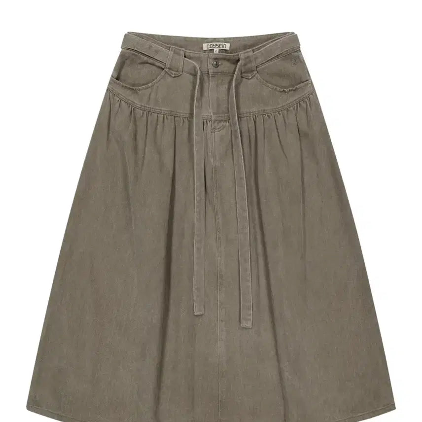 [BUNJANG] KOE SEIO Cotton Skirt Brown / [정품/2사이즈]코이세이오 코튼 스커트 브라운