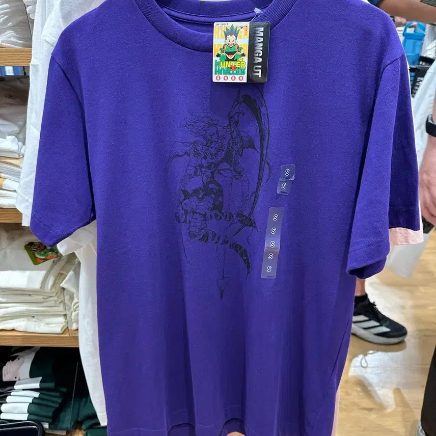 [BUNJANG] Uniqlo Hunter x Hunter Hisoka Graphic T-Shirt M / 유니클로 헌터X헌터 히소카 반팔티 M 티셔츠 새상품
