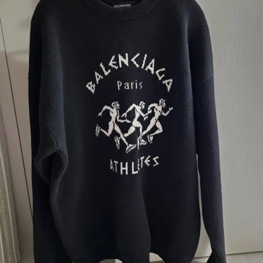 [BUNJANG] Balenciaga Black Wool Marathon Knit Oversized / 발렌시아가 블랙 울 마라톤 니트 M 매물귀한한정판 오버사이즈 국내105