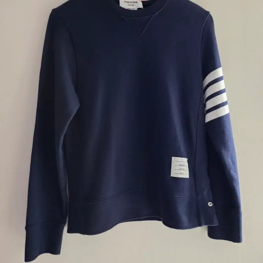 [BUNJANG] Thom Browne Navy Sweatshirt (Size 2) / 톰브라운 신형 네이비 맨투맨 2 사이즈 (국내95정도 실측참고) 정품인증