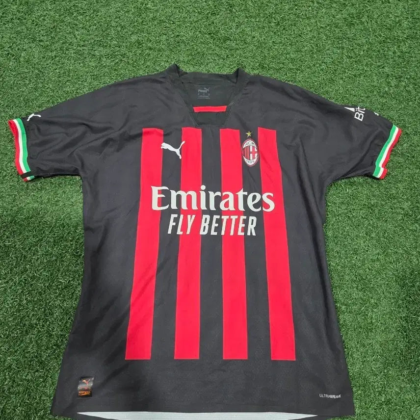 [BUNJANG] AC Milan 22-23 Home Authentic Player Issue Uniform XL Unmarked CFS / AC밀란 22-23 홈 어센틱 유니폼 XL 노마킹 CFS