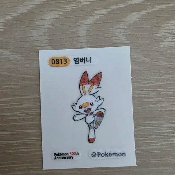 [BUNJANG] Pokemon Scorbunny Sticker / 포켓몬 염버니 띠부씰