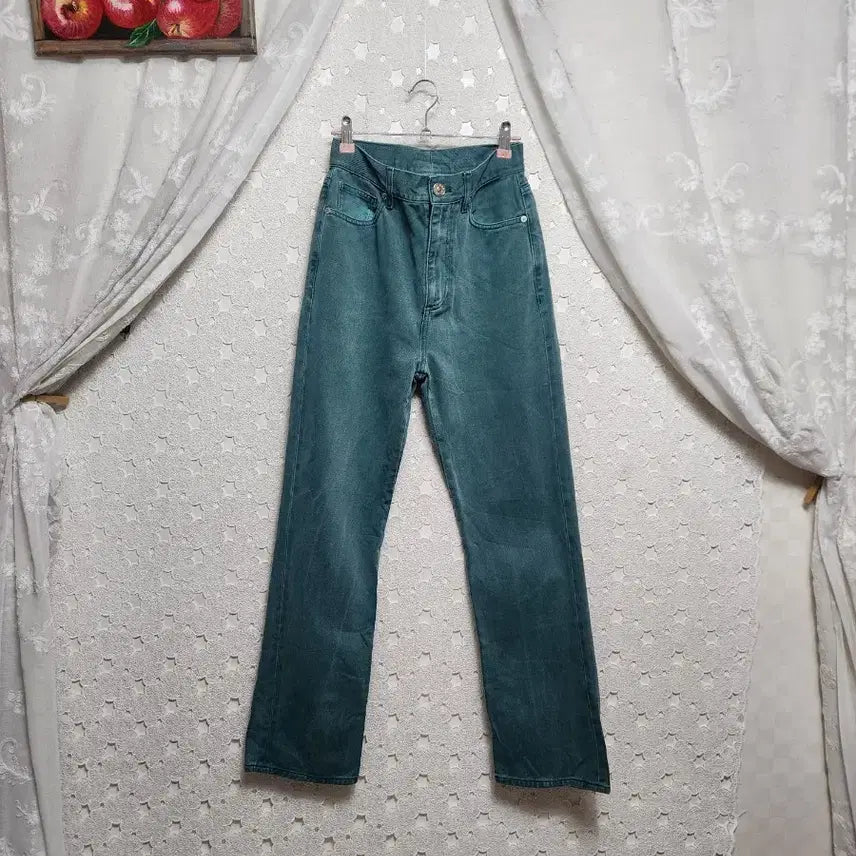 [BUNJANG] Lacoste Green Jeans Women's Size 25 / 라코스테 그린진 여성25