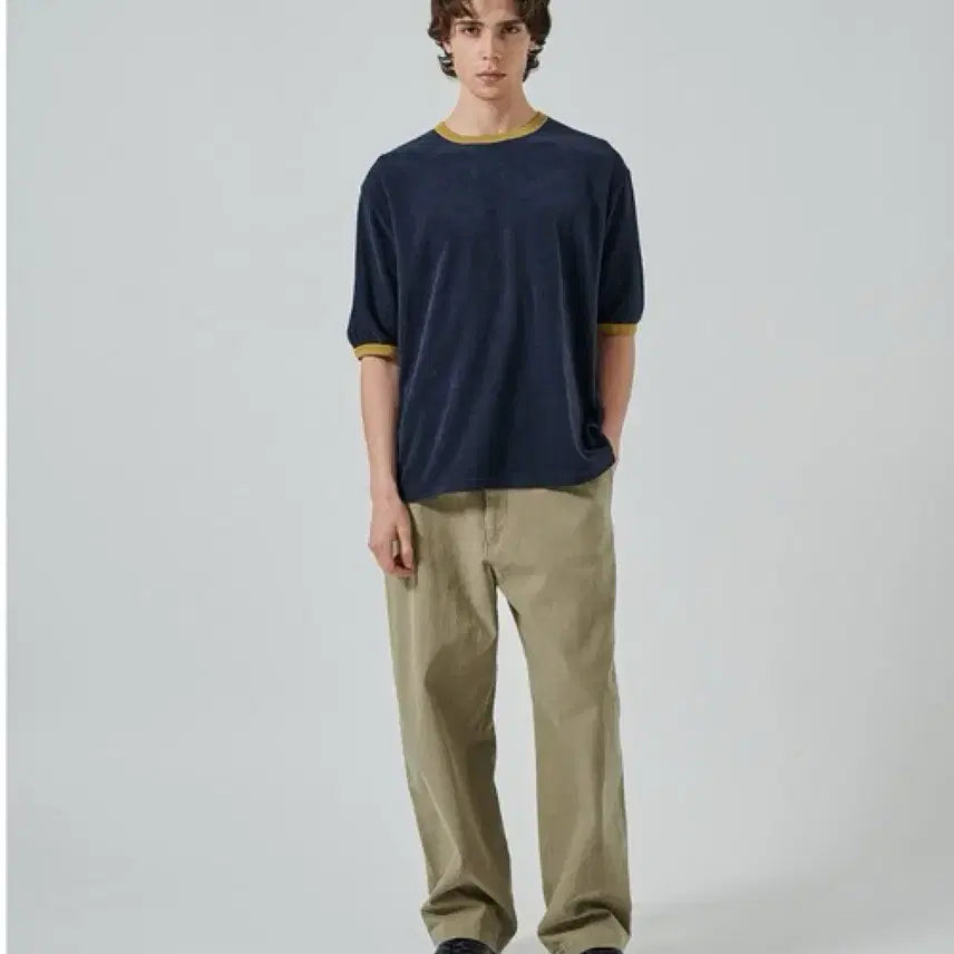 [BUNJANG] Marka Organic Cotton Ribbed Ringer T-shirt / Marka 마카 오가닉 코튼 파일 링거티셔츠