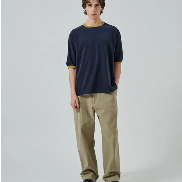 [BUNJANG] Marka Organic Cotton Ribbed Ringer T-shirt / Marka 마카 오가닉 코튼 파일 링거티셔츠