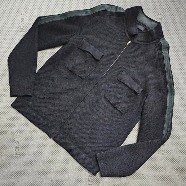 [BUNJANG] Time Homme Knit Zip-Up Cardigan / 타임옴므 니트 집업 가디건
