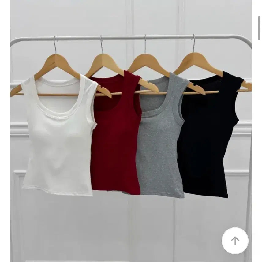 [BUNJANG] Built-in Bra Camisole (Black) / 캡내장 나시(블랙)