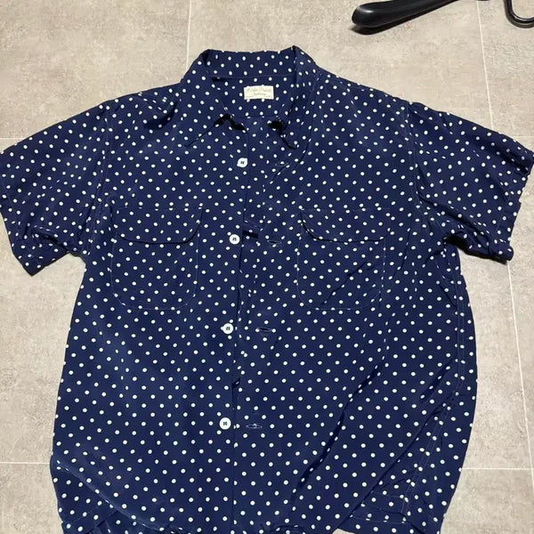 [BUNJANG] Etlaaco Rayon Polka Dot Shirt M / 엣라코 레이온 도트셔츠 m
