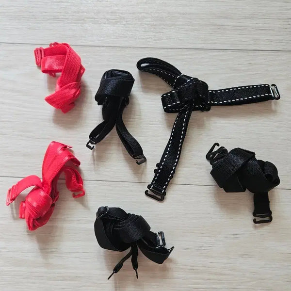 [BUNJANG] Yes Brand Bra Straps (Red/Black) - Set / [미사용] 브래지어끈 브라끈 스트랩 교체용 끈 레드/블랙 일괄판매