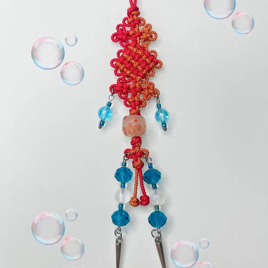 [BUNJANG] Handmade Goldfish Knot Beaded Keychain / 금붕어 매듭 비즈 키링