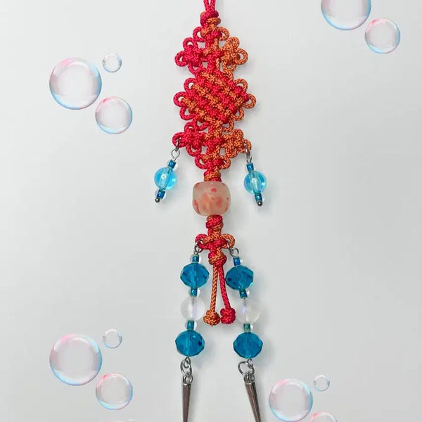 [BUNJANG] Handmade Goldfish Knot Beaded Keychain / 금붕어 매듭 비즈 키링