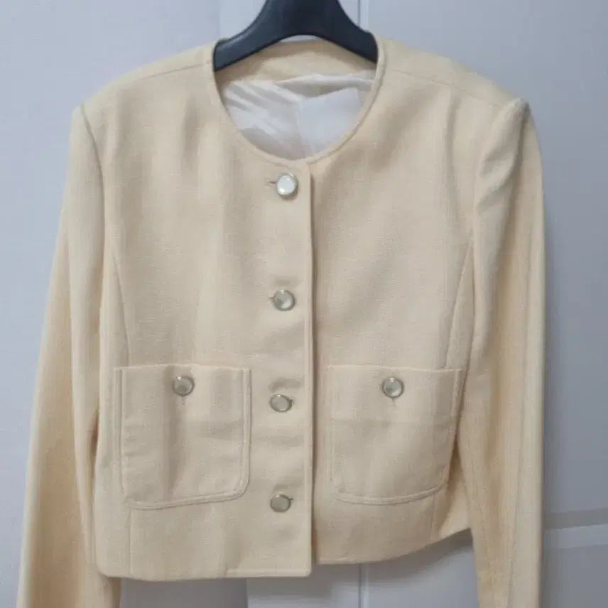 [BUNJANG] The Namu Grim Yellow Round Neck Jacket / NAMUGRIM 더나무그림 연노랑 자켓 55