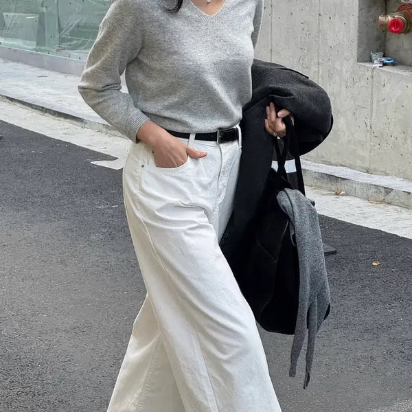 [BUNJANG] Wearabout Cotton Wide Pants / 원어바웃 와이드 면 팬츠