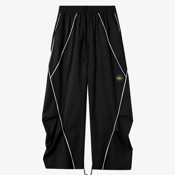[BUNJANG] Evisu Nylon Pants Black / [새상품] 어비험즈 나일론 팬츠 블랙