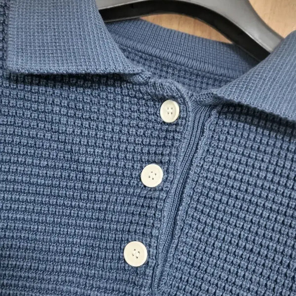 [BUNJANG] Waffle Knit Short Sleeve Oversized Fit Knit Top / 새상품)오버핏 루즈핏 와플짜임 반팔니트