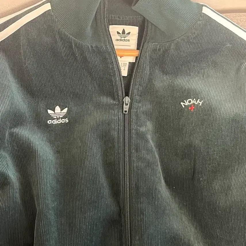 [BUNJANG] Adidas x Noah Corduroy Dark Green Track Top / 아디다스 x 노아 코듀로이 다크그린 트랙탑