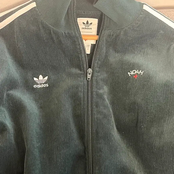 [BUNJANG] Adidas x Noah Corduroy Dark Green Track Top / 아디다스 x 노아 코듀로이 다크그린 트랙탑