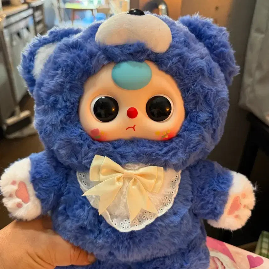 [BUNJANG] Baby Three Blue Teddy Bear Plush Doll 40cm / 파란색 털 인형 곰돌이 baby three 베이비쓰리 400