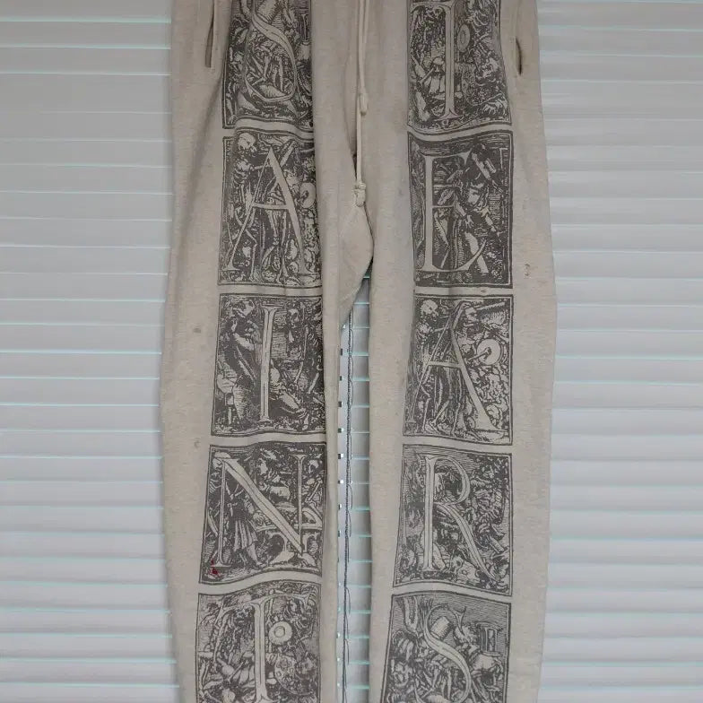 [BUNJANG] Saint Michael Denim Tears Sweatpants / [L] 세인트미카엘 데님티어스 스웻팬츠