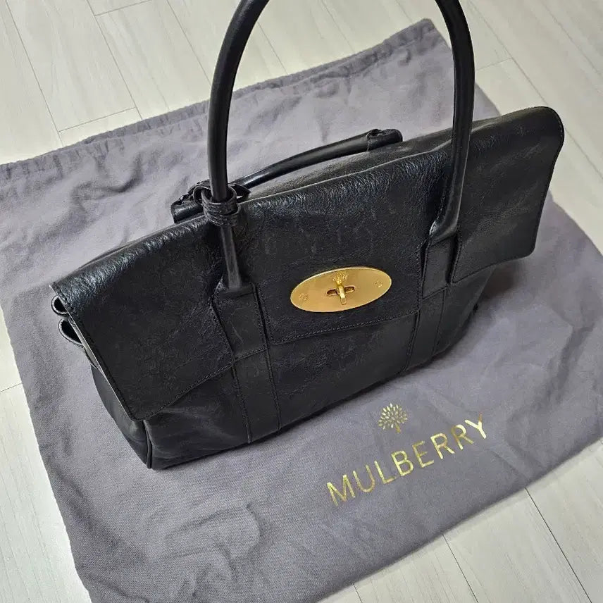 [BUNJANG] Mulberry Bayswater Black Tote Shoulder Bag / 멀버리 베이스워터 블랙 토트백 숄더백