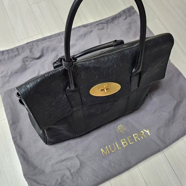 [BUNJANG] Mulberry Bayswater Black Tote Shoulder Bag / 멀버리 베이스워터 블랙 토트백 숄더백