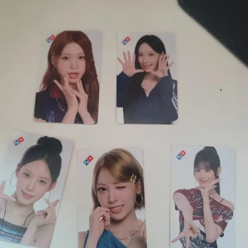 [BUNJANG] Domino's Pizza x RIIZHE Members Photocard Full Set / 도미노피자 리센느 포토카드 5종 풀세트 판매