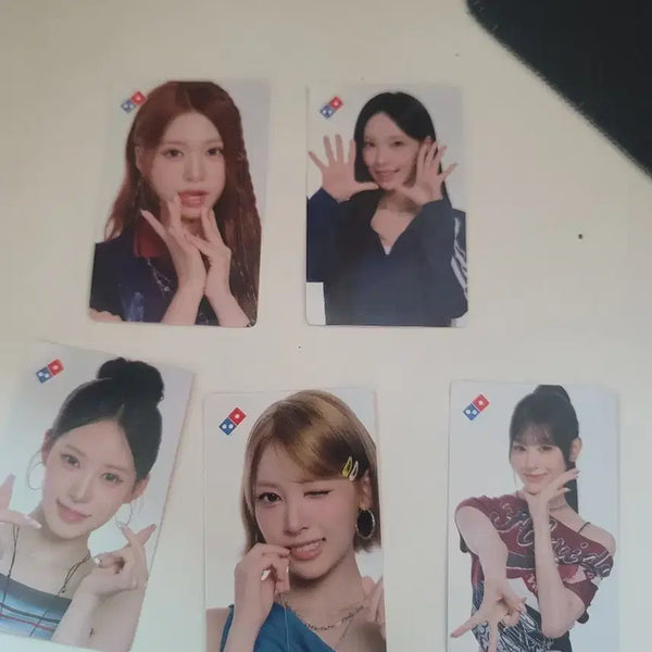 [BUNJANG] Domino's Pizza x RIIZHE Members Photocard Full Set / 도미노피자 리센느 포토카드 5종 풀세트 판매