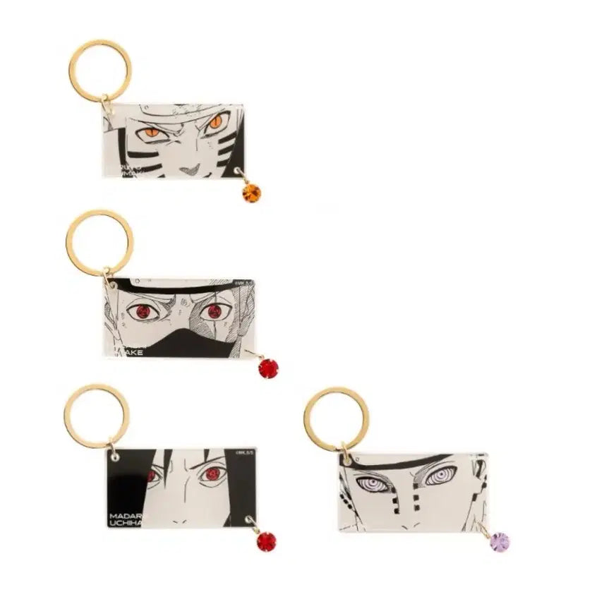 [BUNJANG] Naruto Akiring Keychain Set - Naruto, Kakashi, Madara, Pain / 나루토 아이키링 the eyes 나루토,카카시,마다라,페인
