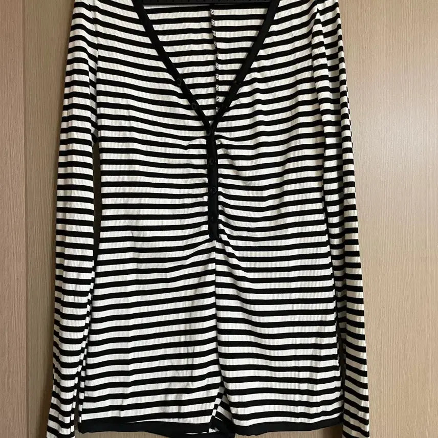 [BUNJANG] Shein Striped Ribbed Jumpsuit / 쉬인 스트라이프 골지 점프수트