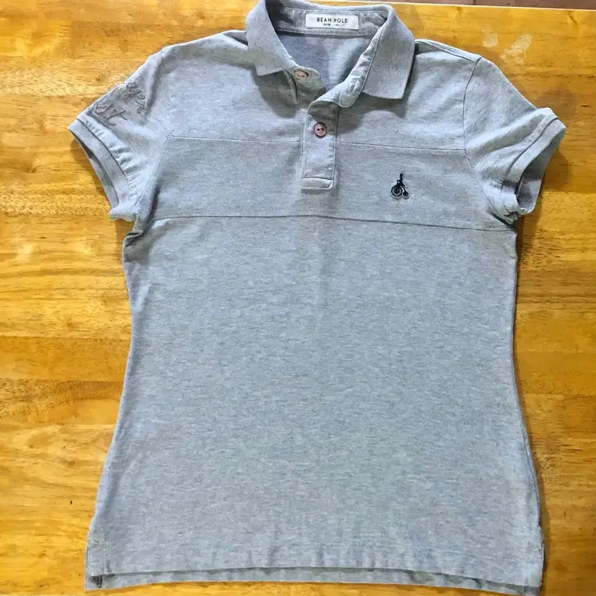 [BUNJANG] Beanpole Women's Short Sleeve Polo Shirt Melange Gray / 빈폴 여성 반팔 카라티 멜란지 그레이