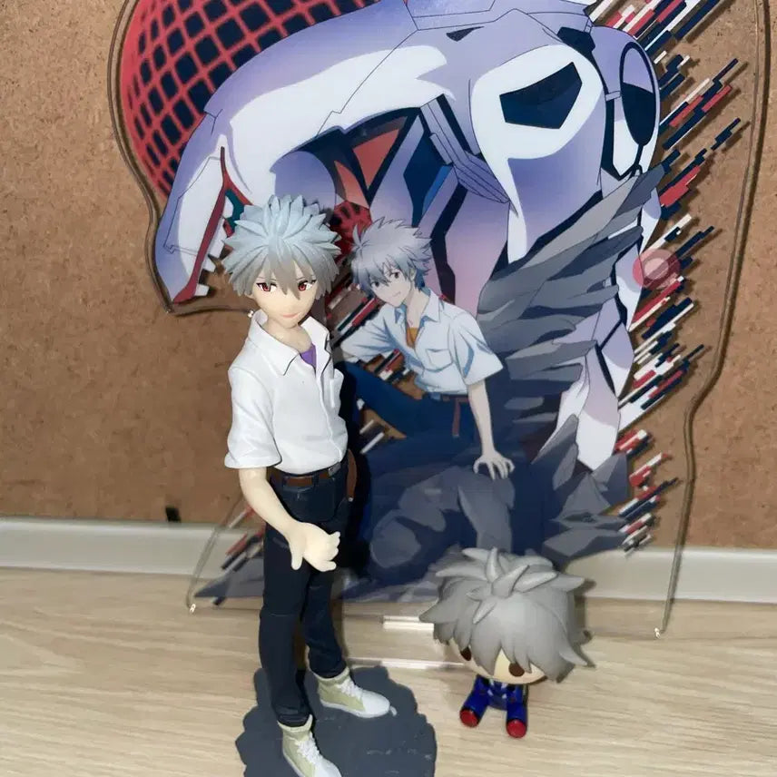 [BUNJANG] Evangelion Kaworu Figure Acrylic Bundle Set / 일괄) 에반게리온 카오루 피규어 아크릴