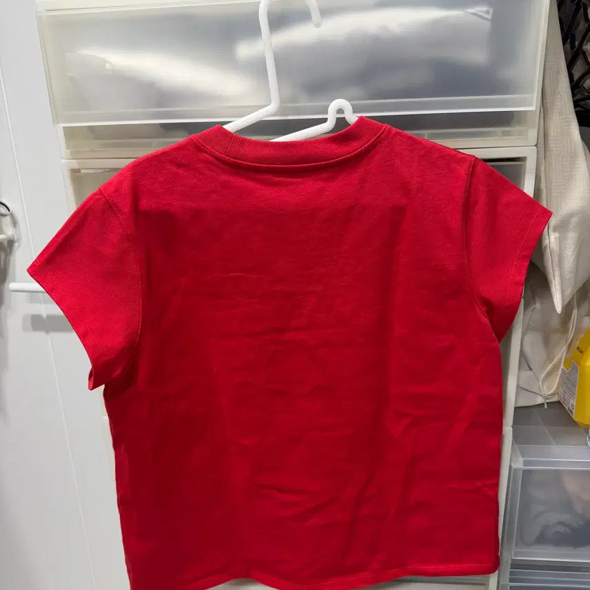 [BUNJANG] Mundal Eva Cotton T-shirt (Red) / 문달 Eva cotton t-shirt (red)