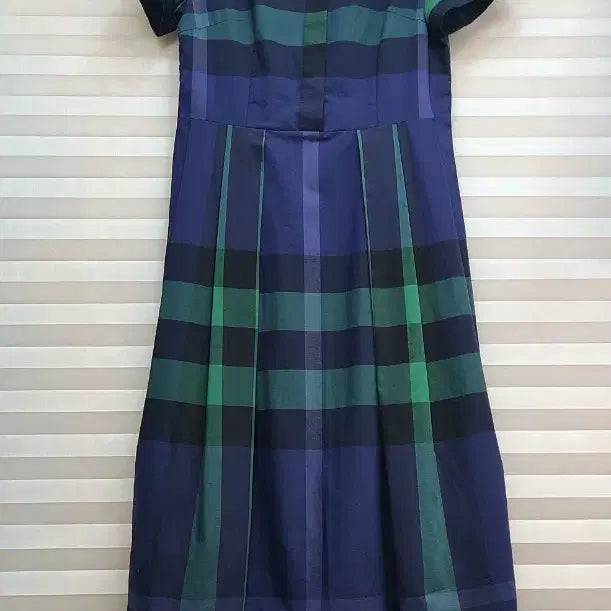 [BUNJANG] Burberry Short Sleeve Check Long Dress / 버버리> 반팔 체크 롱원피스