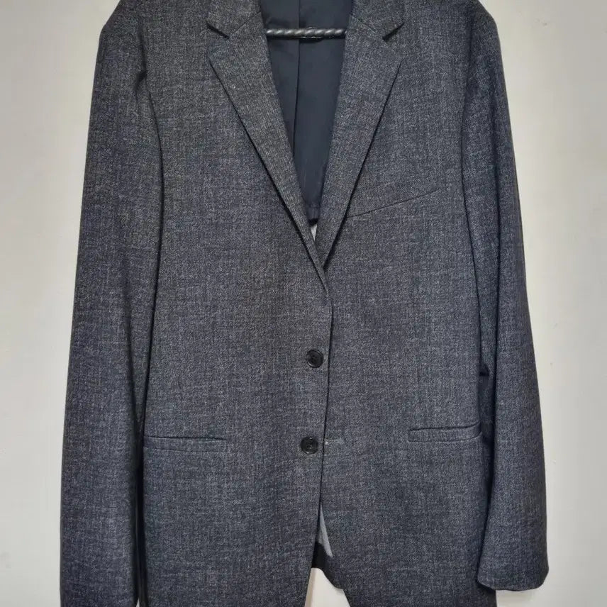 [BUNJANG] Men's Grey 2-Button Suit Jacket Size 95 / [정장 자켓] 남성용 그레이 2버튼95