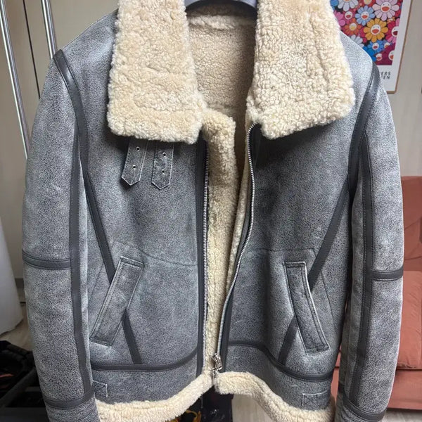 [BUNJANG] Dimskin B3 Shearling Jacket Large / 딤스킨 b3무스탕 라지