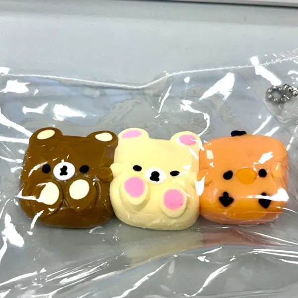 [BUNJANG] Rilakkuma Korilakkuma Chick Handmade Squishy Keychain / 리락쿠마 코리락쿠마 병아리 수제말랑이 키링