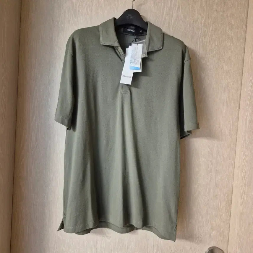 [BUNJANG] Crenmix Short Sleeve Polo Shirt Olive Size 105 / 크렌믹스  반팔 카라티 올리브사이즈105. 미사용