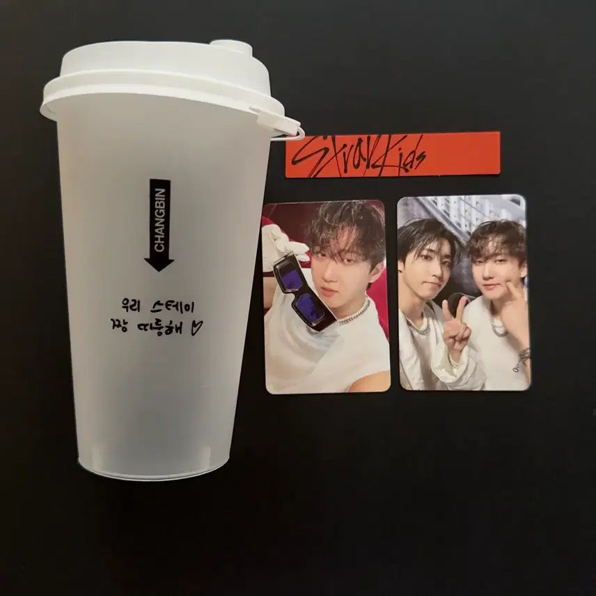 [BUNJANG] Stray Kids Changbin THIS&THAT Reusable Cup & Photocard / 스트레이키즈 창빈 디스앤댓 THIS&THAT
