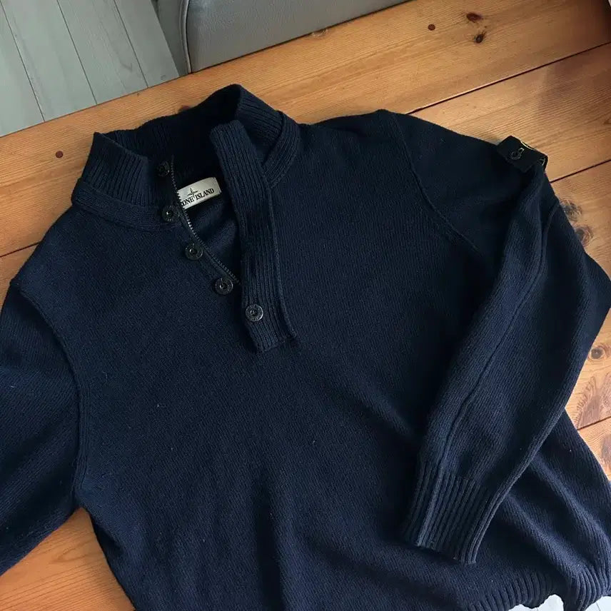 [BUNJANG] Stone Island Knit Navy XL / 스톤아일랜드 니트 네이비 XL